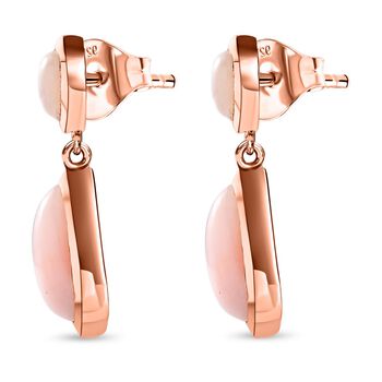 AA rosa Opal Ohrringe - 5,90 ct.