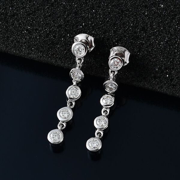 Moissanit Ohrringe - 1,05 ct. image number 7