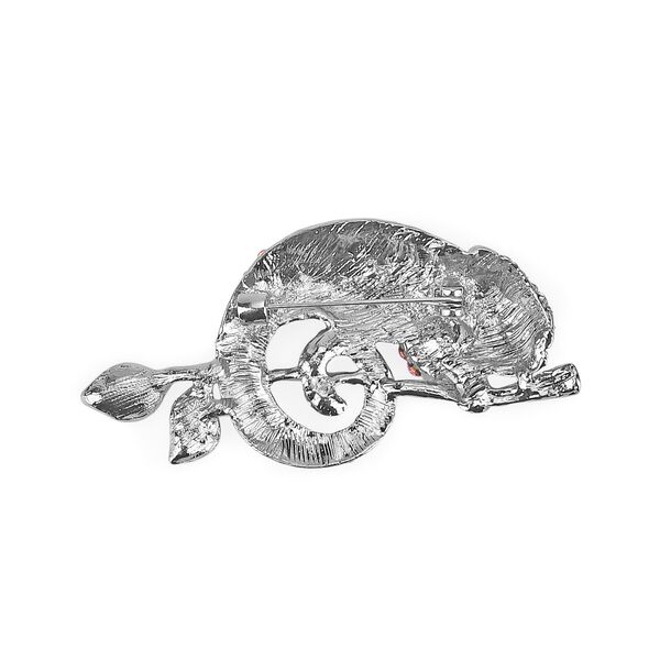 Mehrfarbige Kristall-Brosche, Cham&auml;leon image number 5