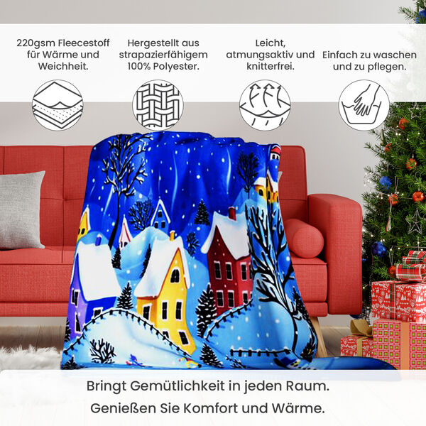 Decke mit Weihnachtsmuster image number 2