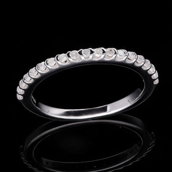 Wei&szlig;er Diamant Ring, 925 Silber platiniert, (Gr&ouml;&szlig;e 20.00) ca. 0.25 ct