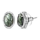 Seraphinite Ohrringe  Edelstahl ca. 5,81 ct.