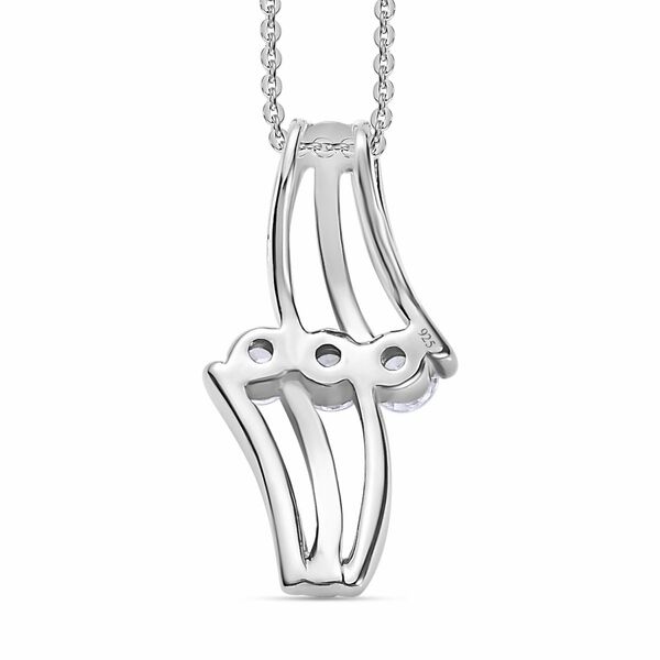 EF Moissanit Anh&auml;nger mit 20cm Kette - 0,72 ct. image number 5