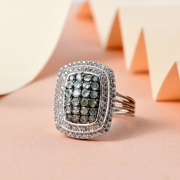 Alexandrit und Zirkon Ring - 1,56 ct. image number 2