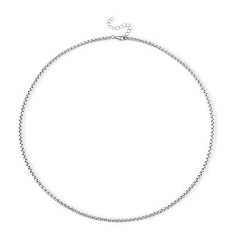 316L Edelstahl Halskette ca. 60 cm + 5 cm Extender, ca. 29,20g