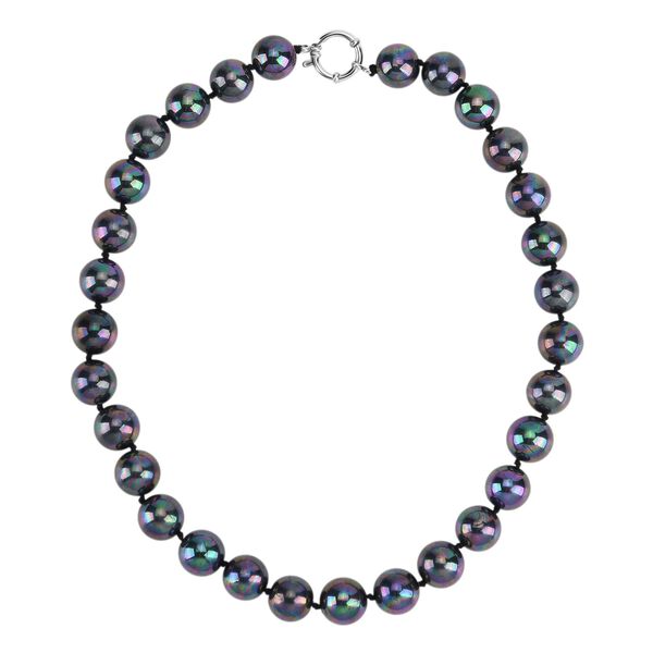 3er-Set pfaufarbenes Muschelkernperle Schmuckset image number 4