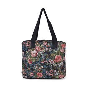 Blumen-Tragetasche aus weichem Polyester mit Reißverschluss,  38x13x33 cm