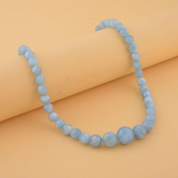 Runde Aquamarin-Halskette image number 2
