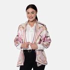 LA MAREY - 100 % natürlicher Maulbeerseiden bedruckter Schal in Geschenkbox, 55x170 cm, Halfter