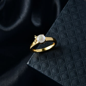 EverTrue Regenbogen Mondstein Ring - 0,83 ct.