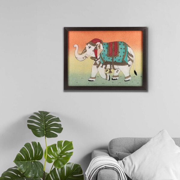 Handgefertigte Edelstein Elefant-Malerei image number 3