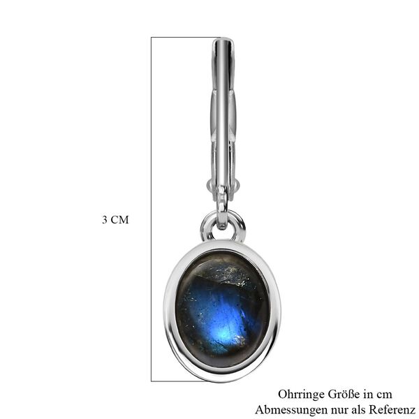 Labradorit Ohrringe  Edelstahl ca. 6,56 ct. image number 5