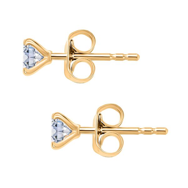 Moissanit Schmuckset, 925 Silber 750 Gelbgold Vermeil - 1,44 ct. image number 8