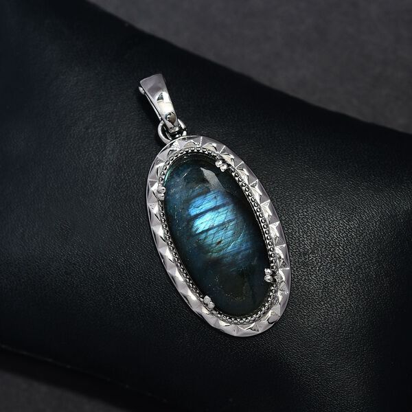 Labradorit Anh&auml;nger - 27,07 ct. image number 3