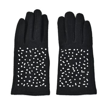 2er-Set, Handschuhe und M&uuml;tze, Schwarz