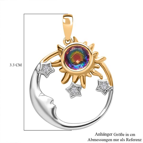 Nebel Quarz und Zirkon Anh&auml;nger - 1,49 ct. image number 5