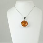 Nat&uuml;rlicher Baltischer Bernstein Anh&auml;nger 925 Silber