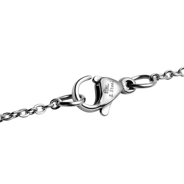 Senfkorn Anh&auml;nger mit Kette ca. 50 cm Edelstahl image number 5