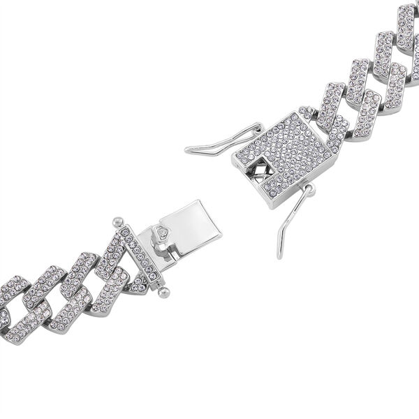 Wei&szlig;er Kristall Halskette ca. 50 cm Standard image number 5