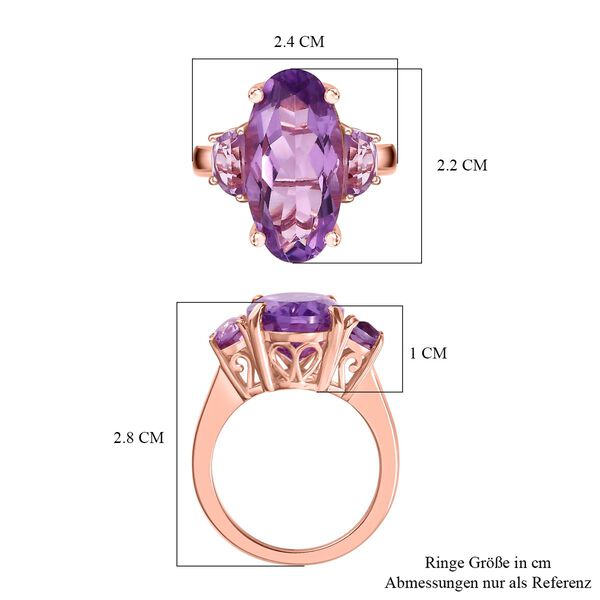 Bold Rose de France Amethyst Ring image number 7