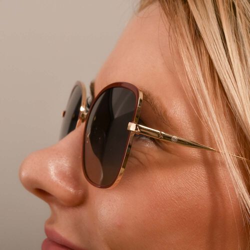 Sonnenbrille, Schwarz-Silber image number 1