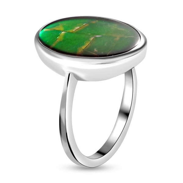 Kanadischer Ammolit-Ring, 925 Silber platiniert  ca. 6,74 ct image number 5