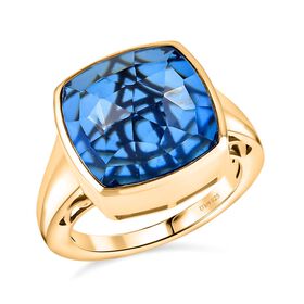 D'Joy blauer Triplett Quarz Ring - 9,99 ct.