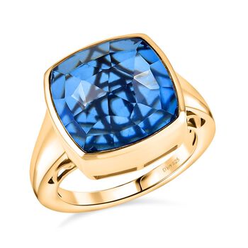 D'Joy blauer Triplett Quarz Ring - 9,99 ct.