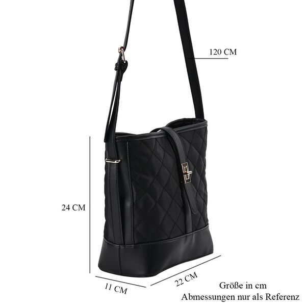 Gesteppte Umh&auml;ngetasche, Karomuster, beige image number 7