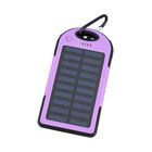 HOMESMART - Solarpowerbank mit 5000 mAh, tragbar, 15x7.5cm, 145g, lila image number 0