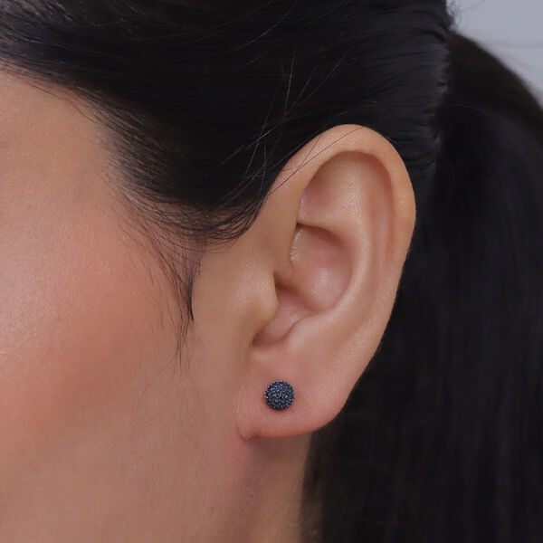 EVER TRUE Blauer Diamant Ohrringe Nickelfreies Messing (10-15 Werktage Lieferzeit) image number 2