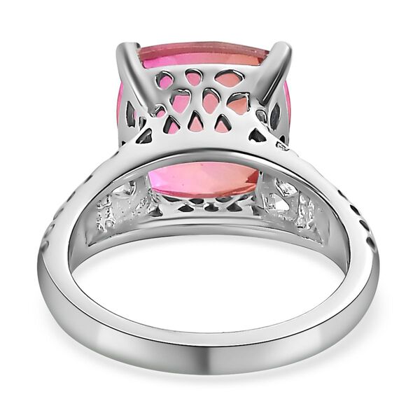 Sunset Quarz Triplette Ring, Edelstahl, (Gr&ouml;&szlig;e 16.00), ca. 4.85 ct image number 5