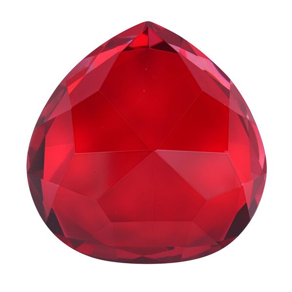 The 5th Season - Kristallherz im Geschenkbox, 8x8x4 cm, Rubinfarben image number 4