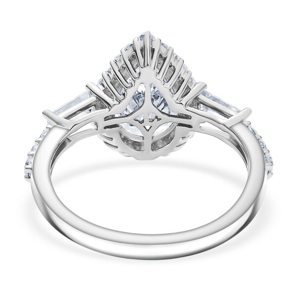 LUXURIANT IGI zertifizierter VS-EF Labor Diamant Ring in 950 Platin - 3 ct. image number 6