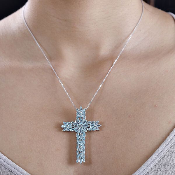 Paraiba Apatit Anhänger - 8,48 ct. image number 3