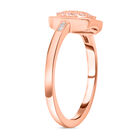 Natürlicher, rosa und SGL zertifizierter weißer Diamant-Ring - 0,33 ct. image number 3