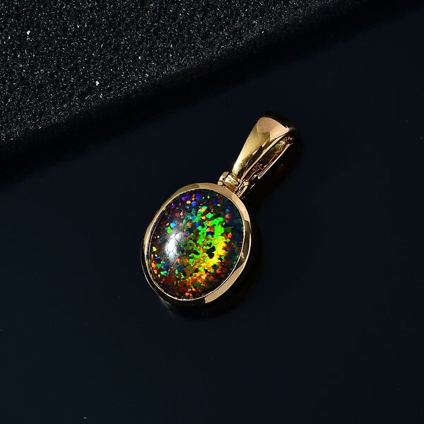 Labor schwarzer Opal-Anhänger - 1,94 ct. image number 3