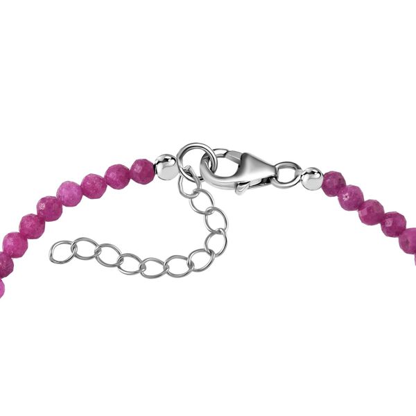 Afrikanischer Rubin (Fissure gefüllt) Armband ca. 18 cm + 3.5 cm Extender 25 Silber platiniert ca. 17.79 ct image number 4