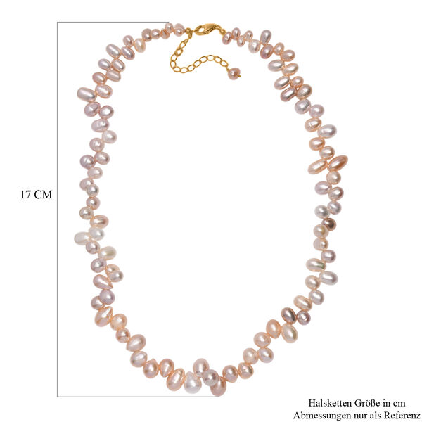 AAA mehrfarbige Süßwasser Perle Halskette, 45+5 cm image number 6