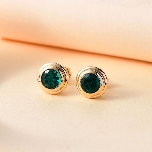 Labor Smaragd Ohrringe - 1,50 ct. image number 2