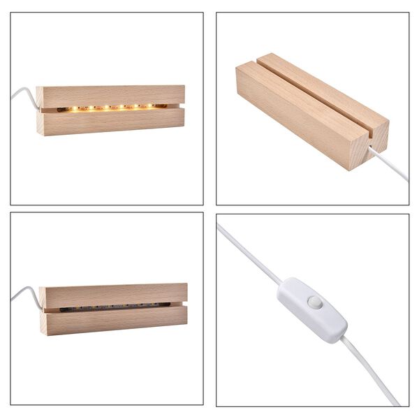 USB-Sandmalerei Nachtlicht mit h&ouml;lzerner Basis, 15x4.5x2 cm image number 6