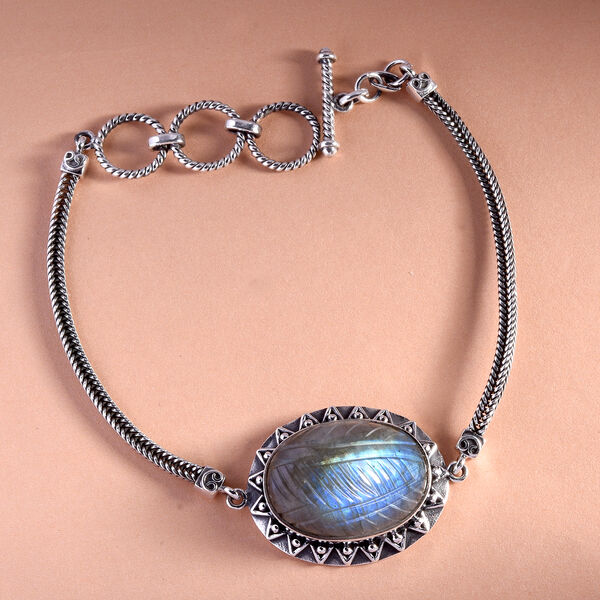 Labradorit 19cm Armband - 17,96 ct. image number 2