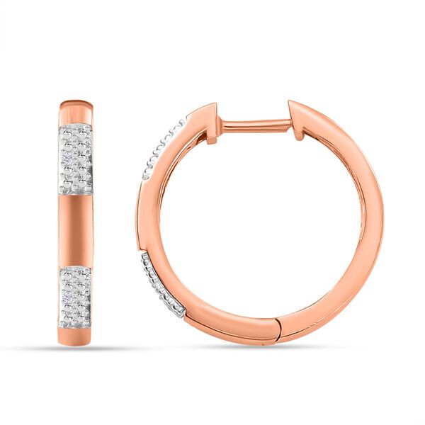 Weißes Diamant-Schmuckset, Roségoldton - 0,11 ct. image number 8