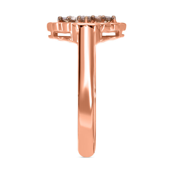 Nat&uuml;rlicher Champagner-Diamant-Cluster-Ring - 0,50 ct. image number 2