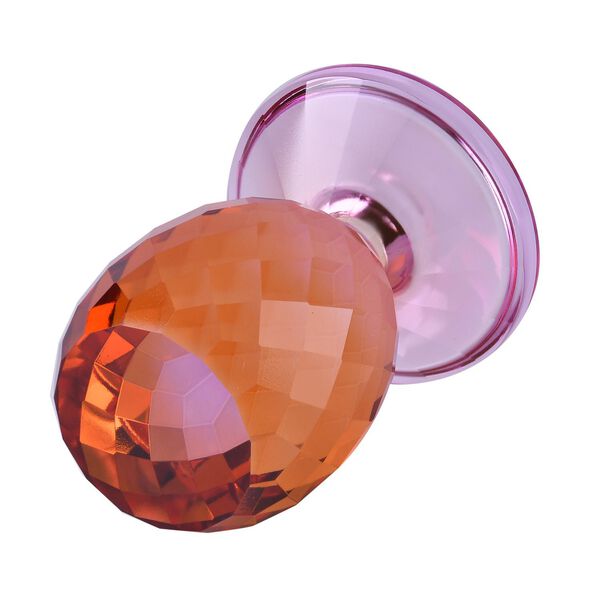 Ananas-Kerzenhalter aus Glas, Lila image number 3