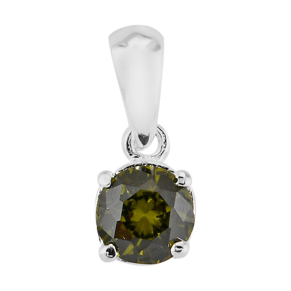 3er-Set Simulierter Peridot Ring, Ohrstecker und Anh&auml;nger 925 Silber ca. 0,66 ct image number 3