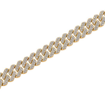 Wei&szlig;er Kristall Halskette ca. 50 cm Std Gelb