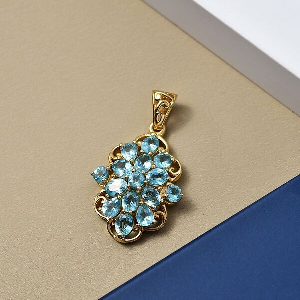 D'Joy Betroka blauer Apatit Anh&auml;nger - 2,57 ct. image number 2