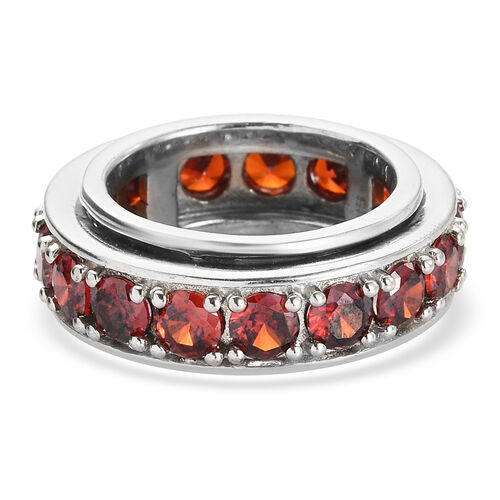 Granat Zirkonia-Ring, reines Messing (Größe 16.00) ca. 7,31 ct image number 0