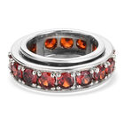 Granat Zirkonia-Ring, reines Messing (Größe 16.00) ca. 7,31 ct
